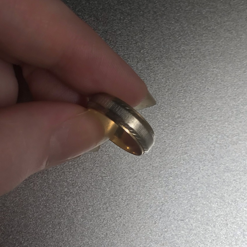 14k gold white&yellow gold ring